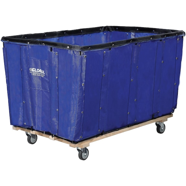 Global Industrial Vinyl Basket Bulk Truck, 24 Bushel, Blue, 53-1/4L x 36-1/4W x 30-1/2H 241986BL - main